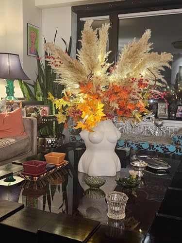 15 Stück 100cm Pampasgras Groß, Natürliche & Flauschige Trockenblumenstrauß Pampasgras XXL, für Boho-Wohnkultur, Wanddekoration, Tisch, Hochzeits, Schlafzimmer