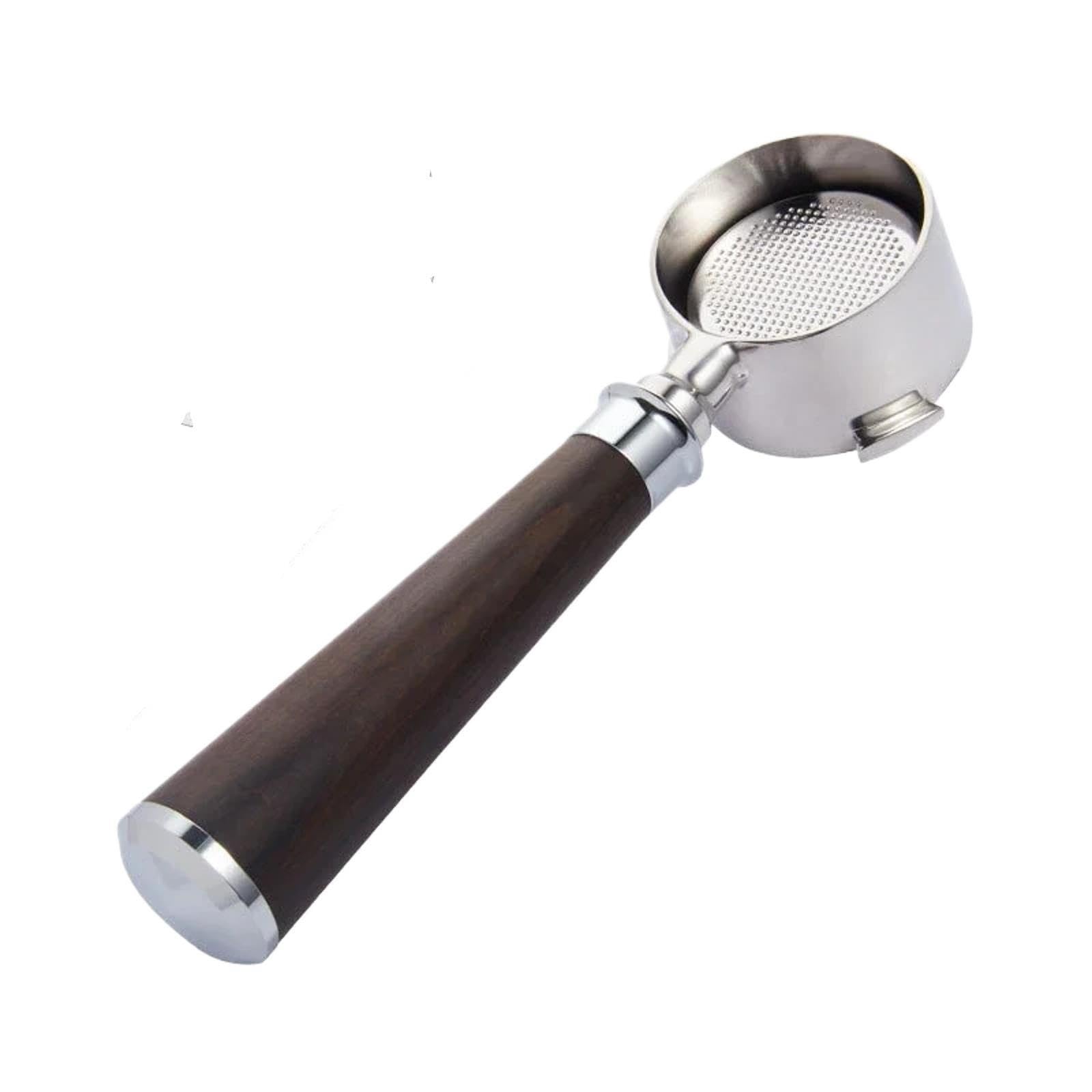 Portafiltro Sin Fondo De 51mm Y 3 Orejas, Compatible Con Delonghi,EC680/685,Compatible Con SMEG, Herramienta De Filtro De Mango De Café De Acero Inoxidable Espresso(51mm-3ear-A2)