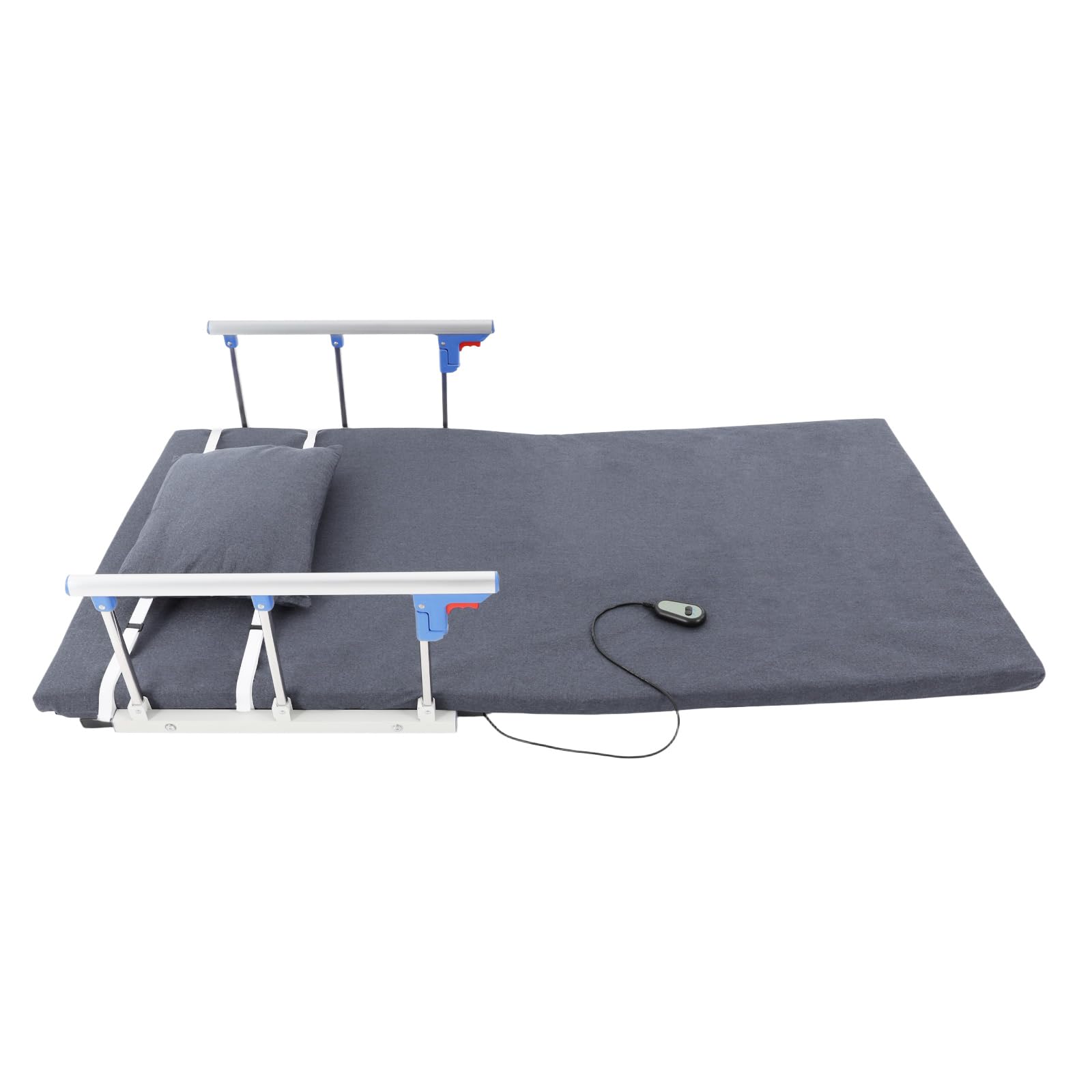 Respaldo eléctrico para cama de 2° a 80°, ángulo de inclinación de 150 kg, con cojín y reposabrazos, mando a distancia, 190 x 90 x 73 cm, ayuda para levantarse para cama de cuidado de