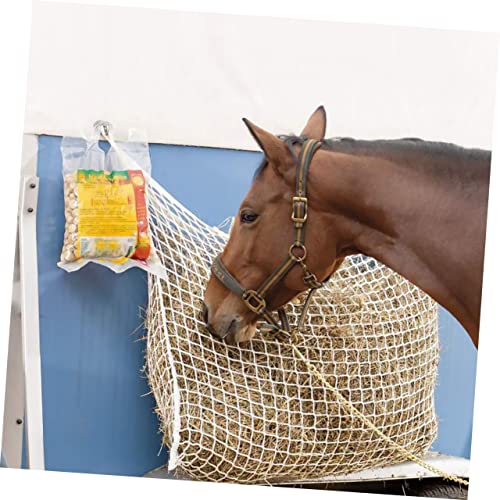 BESPORTBLE 2 Peças Saco De Palha De Cavalo Saco De Feno Segurança + Alimentação Lenta Saco De Feno D
