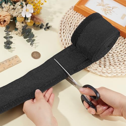 BENECREAT funda para cables de gancho y bucle 157.5x3.3 pulgadas, organizador y protector de cables para USB, computadora, oficina y audio automotriz miniatura 3