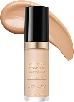 Full Coverage Concealer,Liquid Concealer Full Coverage,Concealer for Mature Skin,Oil Free Matte Concealer,Waterproof Long Lasting Foundation Makeup,Multi Use Cream Concealer 13.5ml