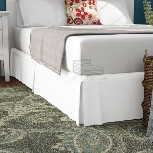 Luxury-Pleated-Bedskirt-King-Size-16-Inch-Drop-Split-Corners-Hotel-Luxury-1800-Ultra-Soft-Tailored-Drop-Box-Pleated-Styling-Dust-Ruffled-White-Pleated-Bed-Skirt-Easy-Fit-Bed-Skirt Luxury Pleated Bedskirt King Size 16 Inch Drop Split Corners Hotel Luxury 1800 Ultra Soft Tailored Drop Box Pleated Styling Dust Ruffled White Pleated Bed Skirt Easy Fit Bed Skirt