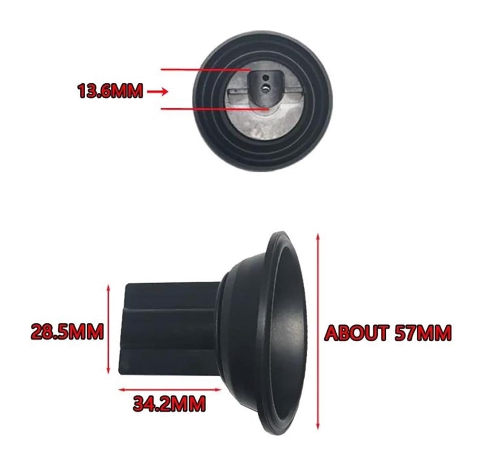 Carburador de Repuest Para Piaggio 125 BYQ125T Diafragma Corredera Membrana Piezas Carburador Reconstrucción Motocicleta Reparación Kit(Set 1)