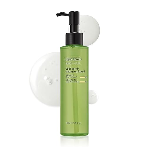 VDL Coolbomb Líquido limpiador - Fórmula vegana suave para piel hidratada. Limpiador facial hidratante, no irritante, elimina el maquillaje y las