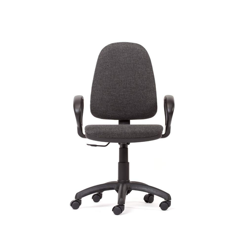 Rocada RD-930/4+956 - Silla Oficina con Brazos, Color Negro