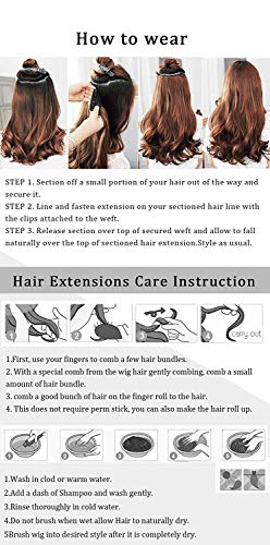 Image of 5Clips 24Inches Based Synthetic Straight Hair Extension for Women (wavy)