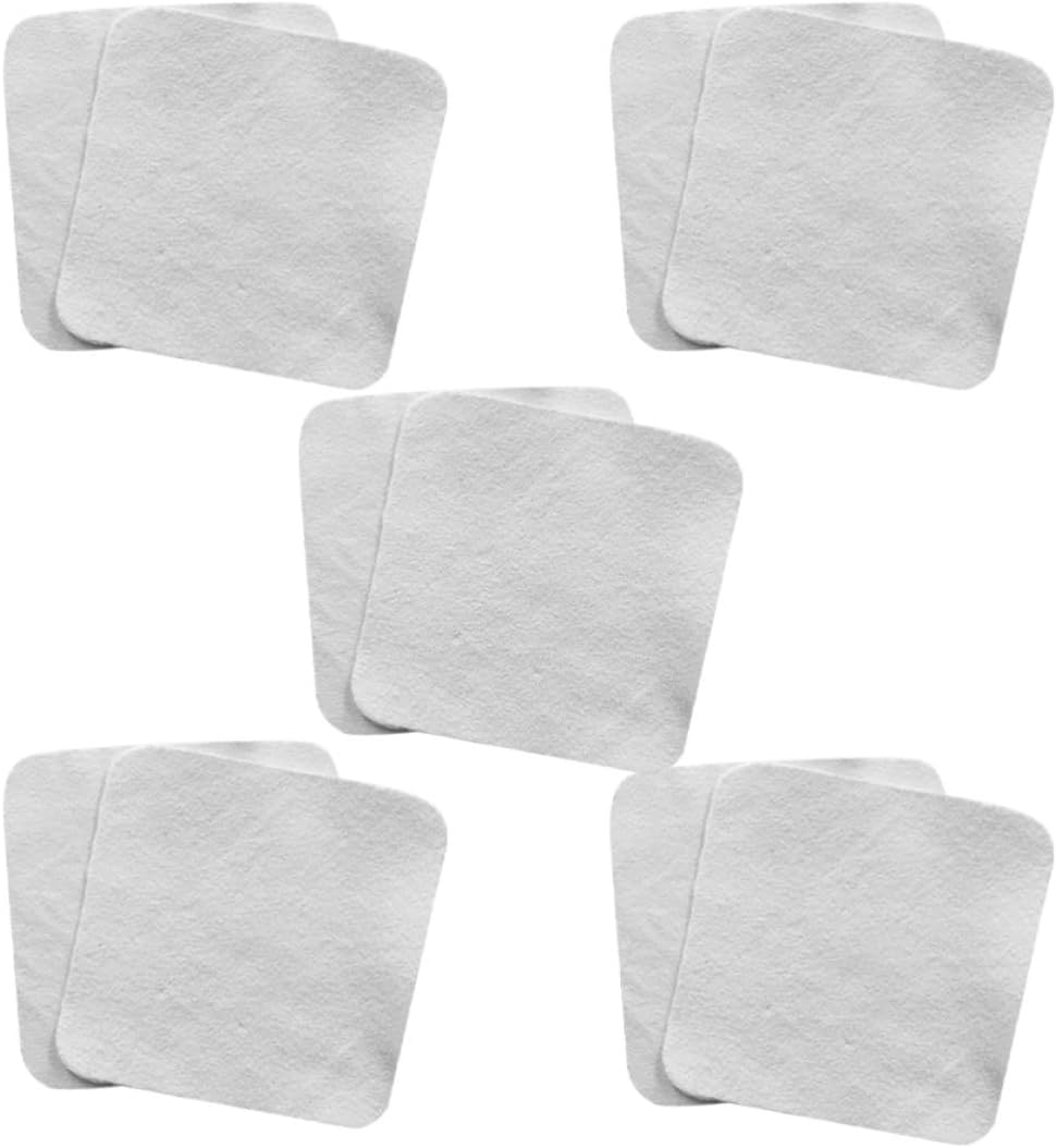 Vaguelly 10pcs White Sheepskin Jewelry Cleaning Cloth for Polishing Jade