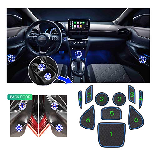 SHAOHAO - Tappetini in gomma antiscivolo, per