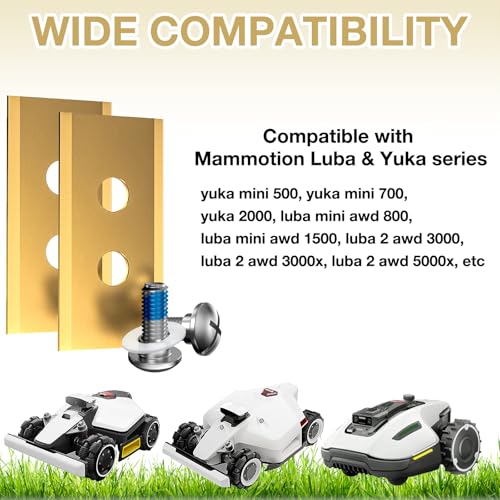 36 lames de tondeuse à gazon robotique compatibles avec Luba