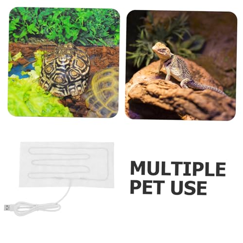 Almohadilla eléctrica calentadora para mascotas y reptiles miniatura 3