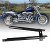 Motorcycle Black Front Frame Down Tube Covers for Harley Softail Fatboy Heritage Springer Deluxe FLSTN FLSTF FLST