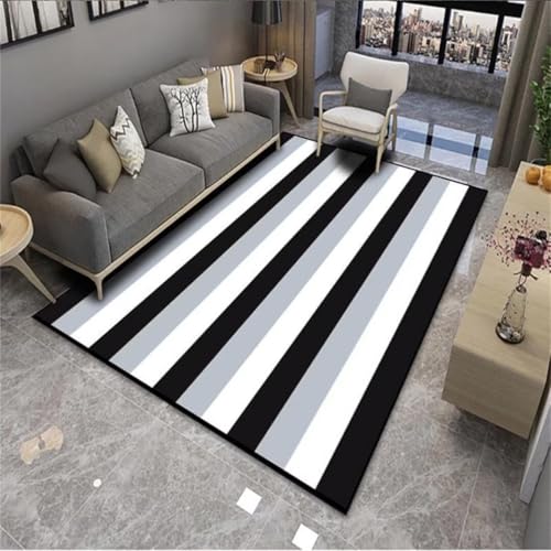 Tapis de salon passage piéton gris 90x160cm pour chambre ado