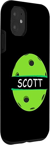 Vista 9 de iPhone 14 Novelty Pickleball Personalized Name Scott Sports Case