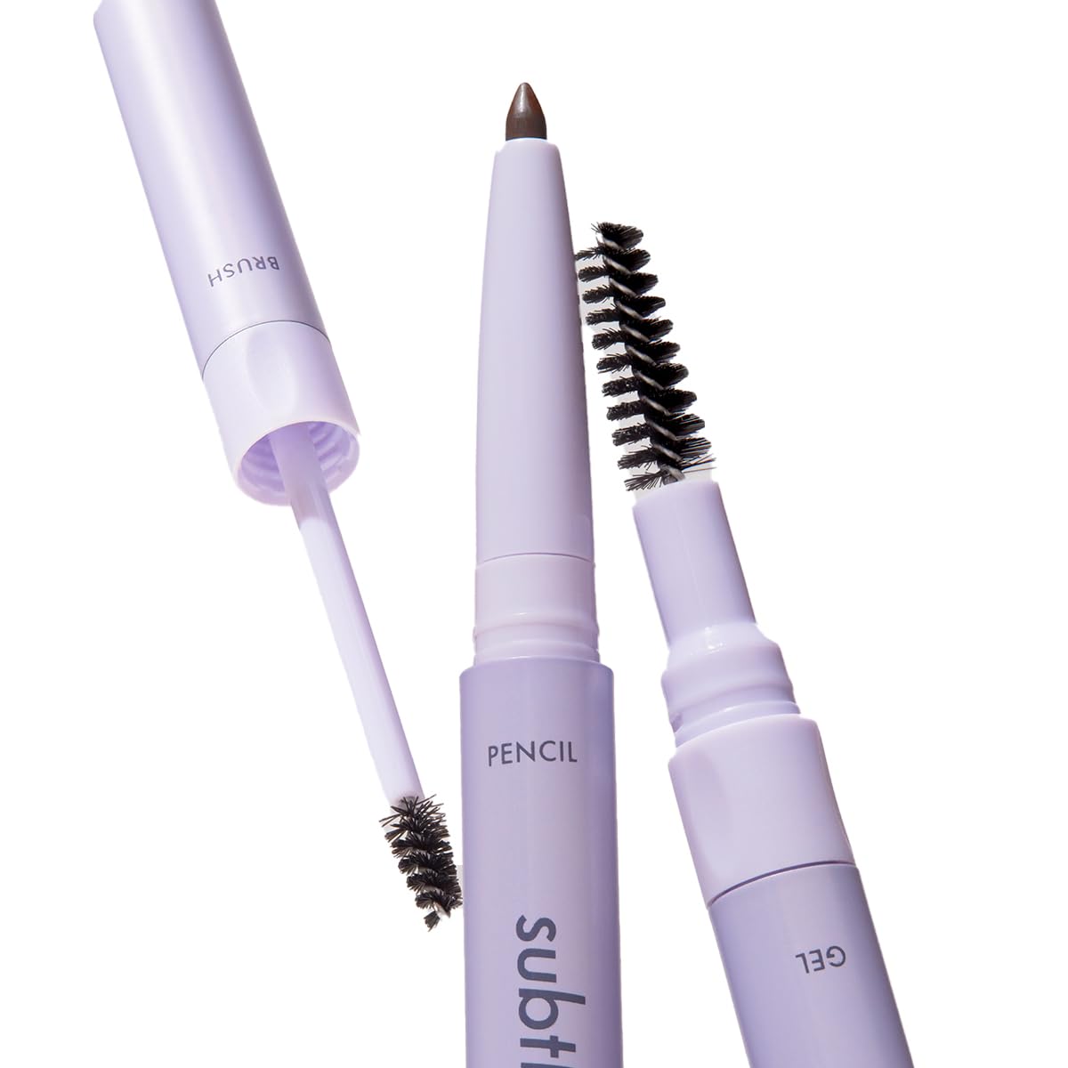 3-in-1 Brow Pencil Subtl Staks- Vegan, Smudge-Proof, with Spoolie Brush and Clear Gel - Best Eyebrow Pencil for Fluffing, Filling, and Setting Brows, Auburn - Image 2