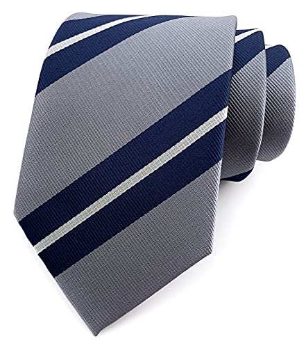 Secdtie Men's Modern Stripe Ties Woven Pattern Business Formal Designer Wedding Neckties