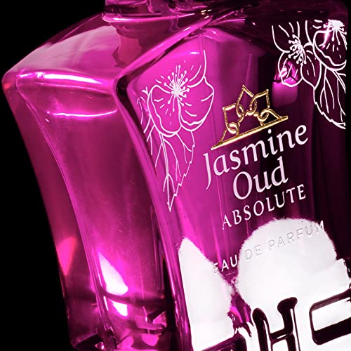 H Habibi Jasmine Oud Absolute Luxury Eau De Parfum Women's Fragrance - Fresh & Floral, Woody, Spring & Summer Perfume- Unique & Long-Lasting Fragrance, Made Of Rare Exotic Notes - 2.5 Fl Oz #TOP1