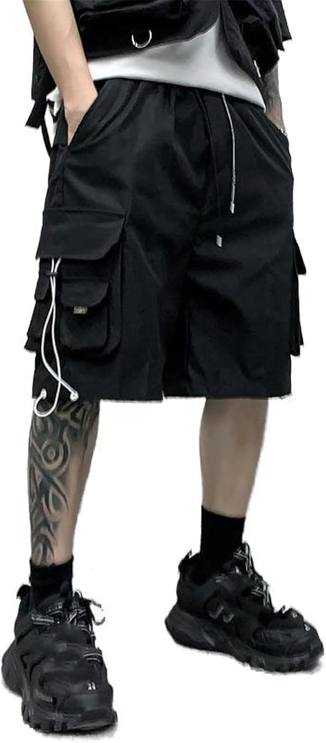 Men's Cargo Summer Loose Fit Athletic Pants Shorts