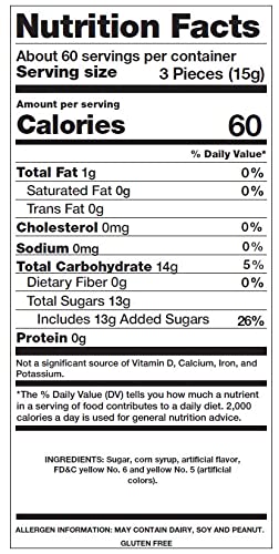 Butterscotch Hard Candy, Old School, Individually Wrapped, Gluten-Free, Bulk 2 Pounds #TOP4