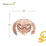 MiniSun | Modern Fern Leaf Design Ceiling Pendant Light Shade | Pendant Lights, Home Décor & Improvement Essential | 270mm Shade Width - Image 4