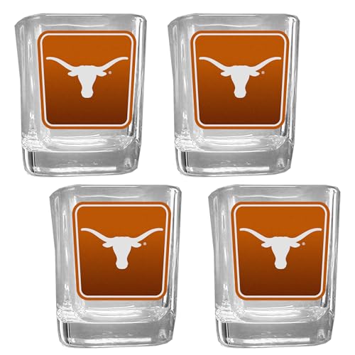 Siskiyou Sports NCAA Texas Longhorns Team Shot Glass 4 pk One Size, Team Colors