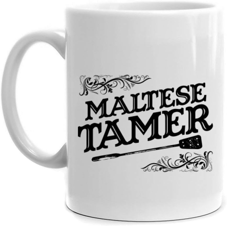 Coffee Mug 11 oz Ceramic Mug, Maltese Tamer Mug