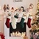 meioro Weihnachtsstrümpfe, 46cm Großes Kabel Gestrickte Weihnachtssocke, Farbe-Kontrast Weihnachten Strumpf Deko für Kamin Family Holiday Party Festival Dekorationen mit Grußkarte (Elfenbein, 1 Pcs)