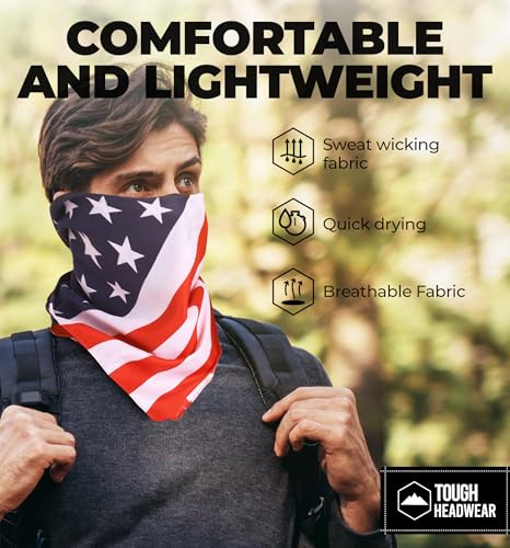 image for Tough Headwear Large Bandana Headband - Handkerchief Bandanas for Men 
