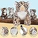 MorisMos Cheetah Stuffed Animal with Babies for Girl Kid,18'' Large Mommy Cheetah with Cub Plushies,Mama and Baby Leopard Stuffed Animal Plush Toys,Realistic Leopard Toy Gifts for Birthday Party Decor