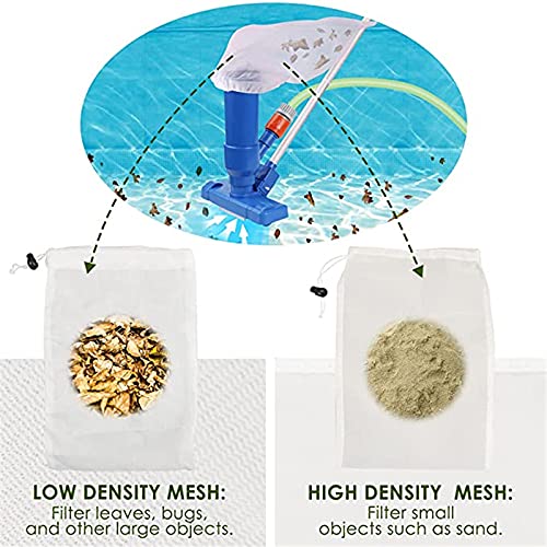 Abimy Aspirador de pó de piscina, mini aspirador de pó portátil para piscina, lago, spa, com escova,