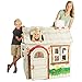 Cardboard Playhouse for Kids to Color - Create an Easy Play House with Included Markers and Over 50 Sticker Decorations!