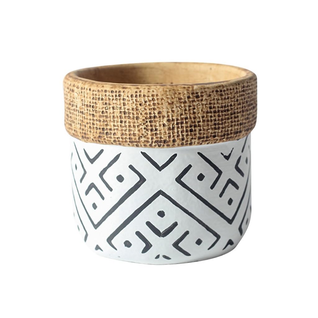 Gelasige A Flower Pots Nordic Style Flower Pots Simple Creative Potted Green Plants Pothos Rtistic Fashion Balcony Breeding Pots Outdoor Flower Pots(,S)