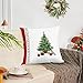 Christmas Decorative Throw Pillow Covers 18x18 Inch Set Of 4 Christmas Holiday Velvet Pillow Cases Xmas Santa Clause Deer Snowman Red White Cushion Covers Outdoor Sofa Home Bed Decor (18x18)