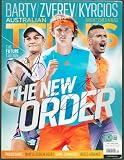 Alexander Zverev & Ashleigh Barty Signed Australian Tennis Magazine Cover BAS - Autographed Tennis Magazines
