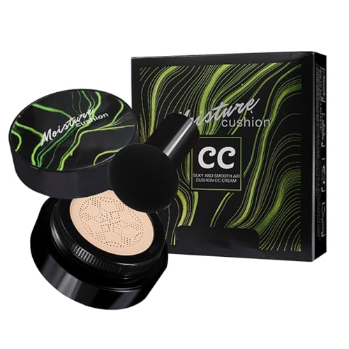 CC Cream, Diseño De Cojín De Aire, Natural/Marrón Oscuro, Base Hidratante, Crema De Maquillaje Para La Piel, Fórmula Mezclable, Para Secas, Sensibles, Grasas, Citas Diarias, Viajes En Casa, Bar De Bod