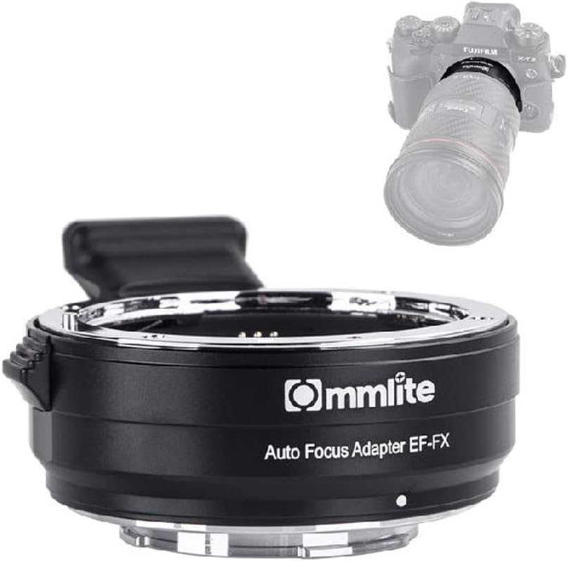Commlite CM-EF-FX Electronic Auto Focus Lens Mount Adapter Converter for Canon EF/EF-S Lens to Fujifilm FX-Mount Camera with IS Image Stabilization Function