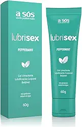 A SÓS Gel Lubrificante Beijável Lubrisex Menta - 60g