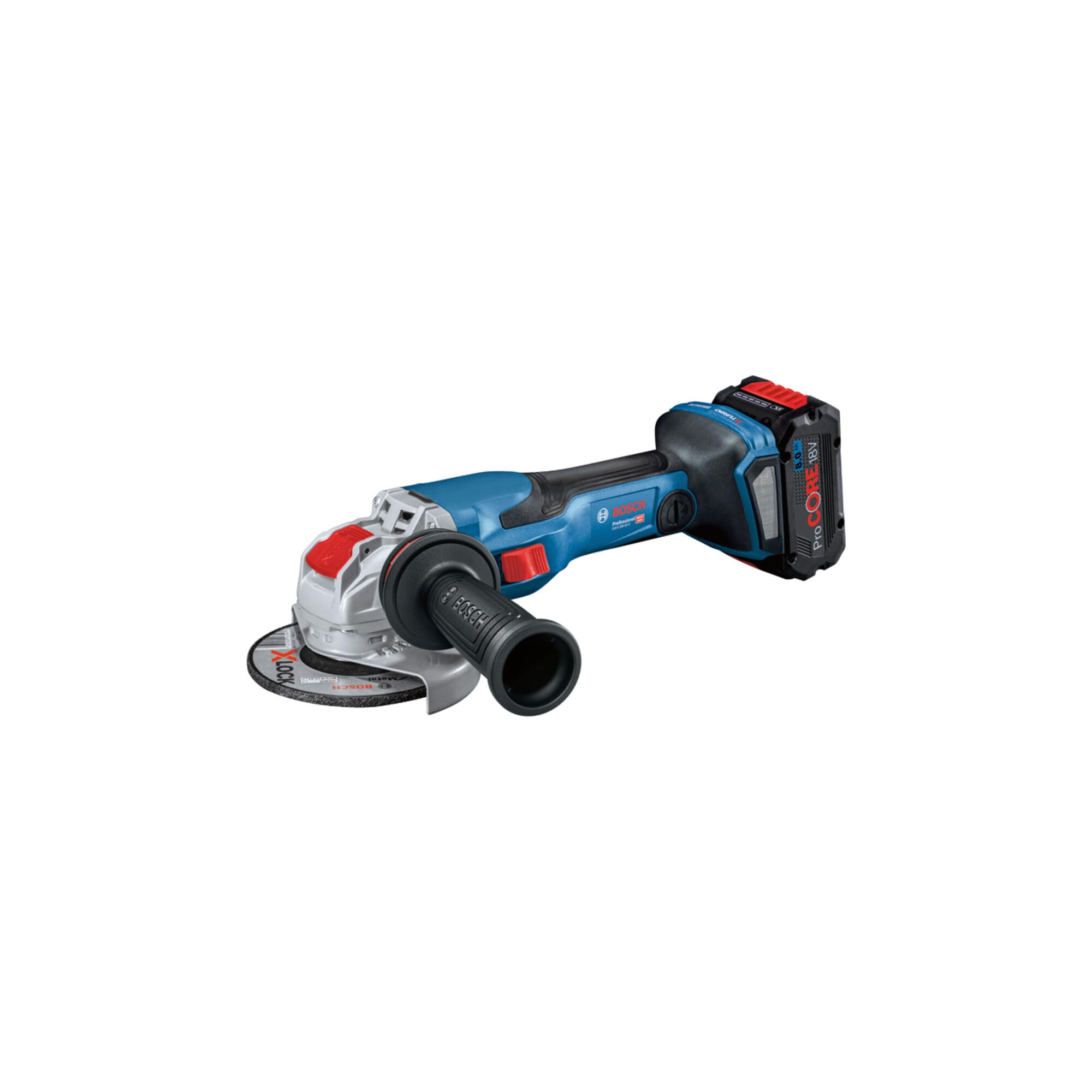 Bosch Professional system 18V: akumulatorowa szlifierka kątowa GWX 18V-15 C (Ø tarczy 125 mm, system X-LOCK, walizka L-BOXX)