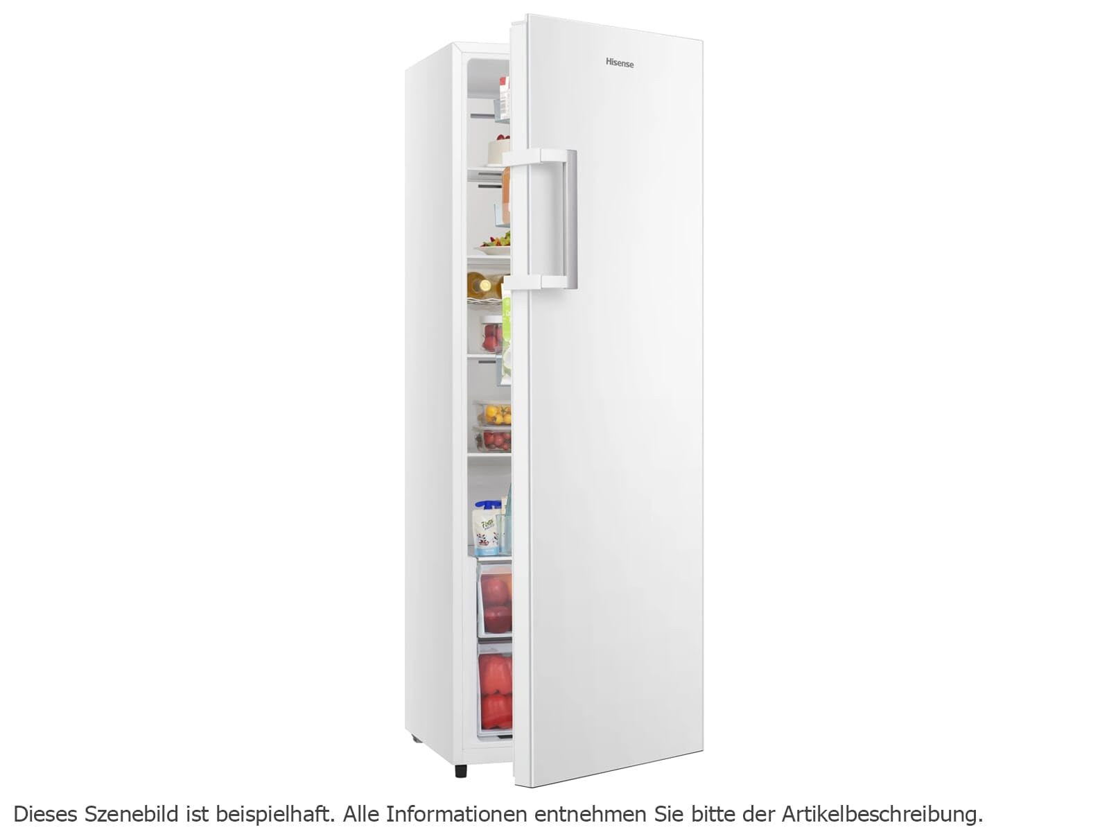 Hisense Lodówka RL415N4AWC o pojemności 322 l, sprężarka inwerterowa, Multi AirFlow, klasa efektywności energetycznej C, 172 cm x 59,5 cm, biała