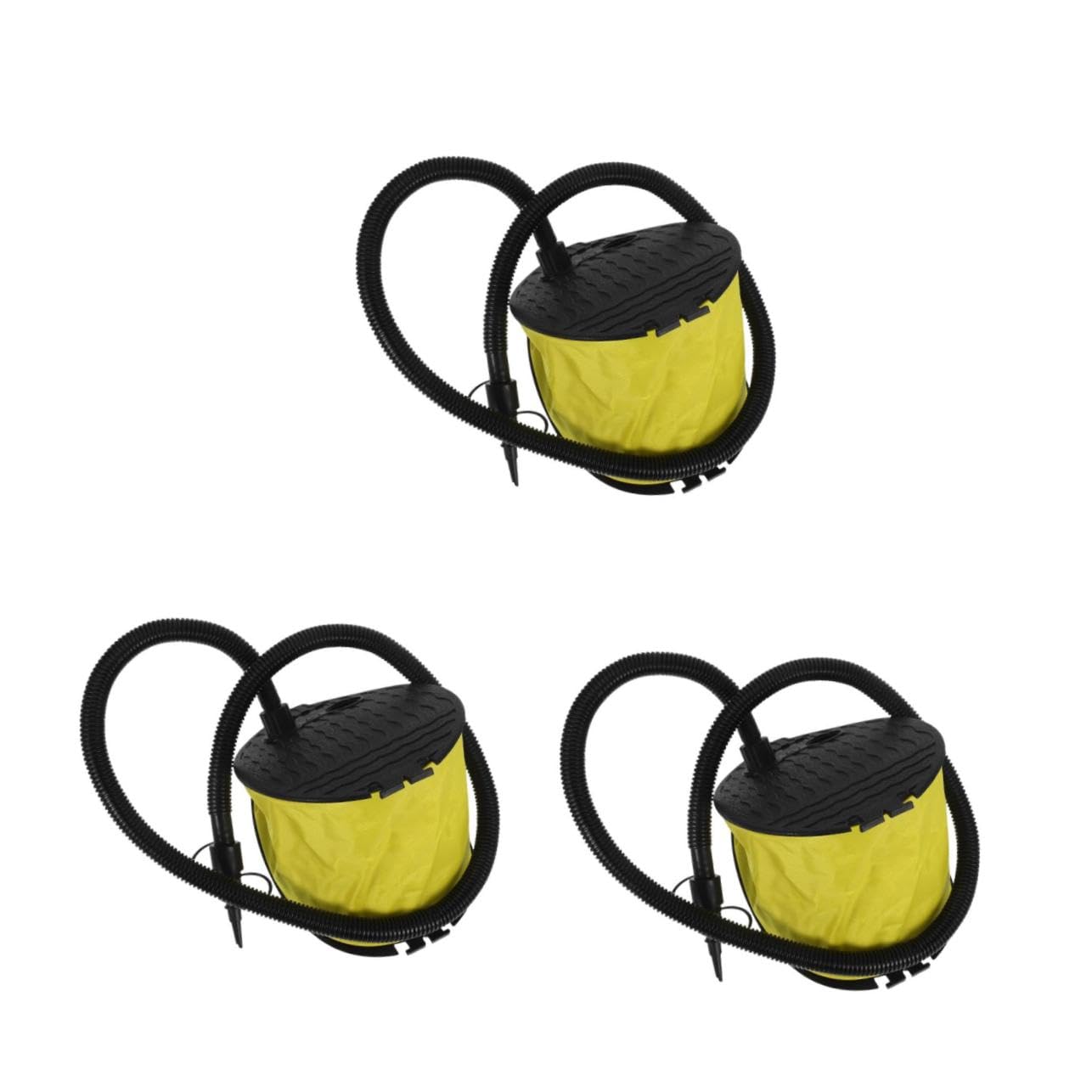 MAGICLULU 3 Stück Blasebalg Fußpumpe Adapter Fußbetriebene Luftpumpe für Luftmatratze Luftbett Camping Kajak Bootsitz Luftkissen Inflator Tragbar ohne Stromversorgung