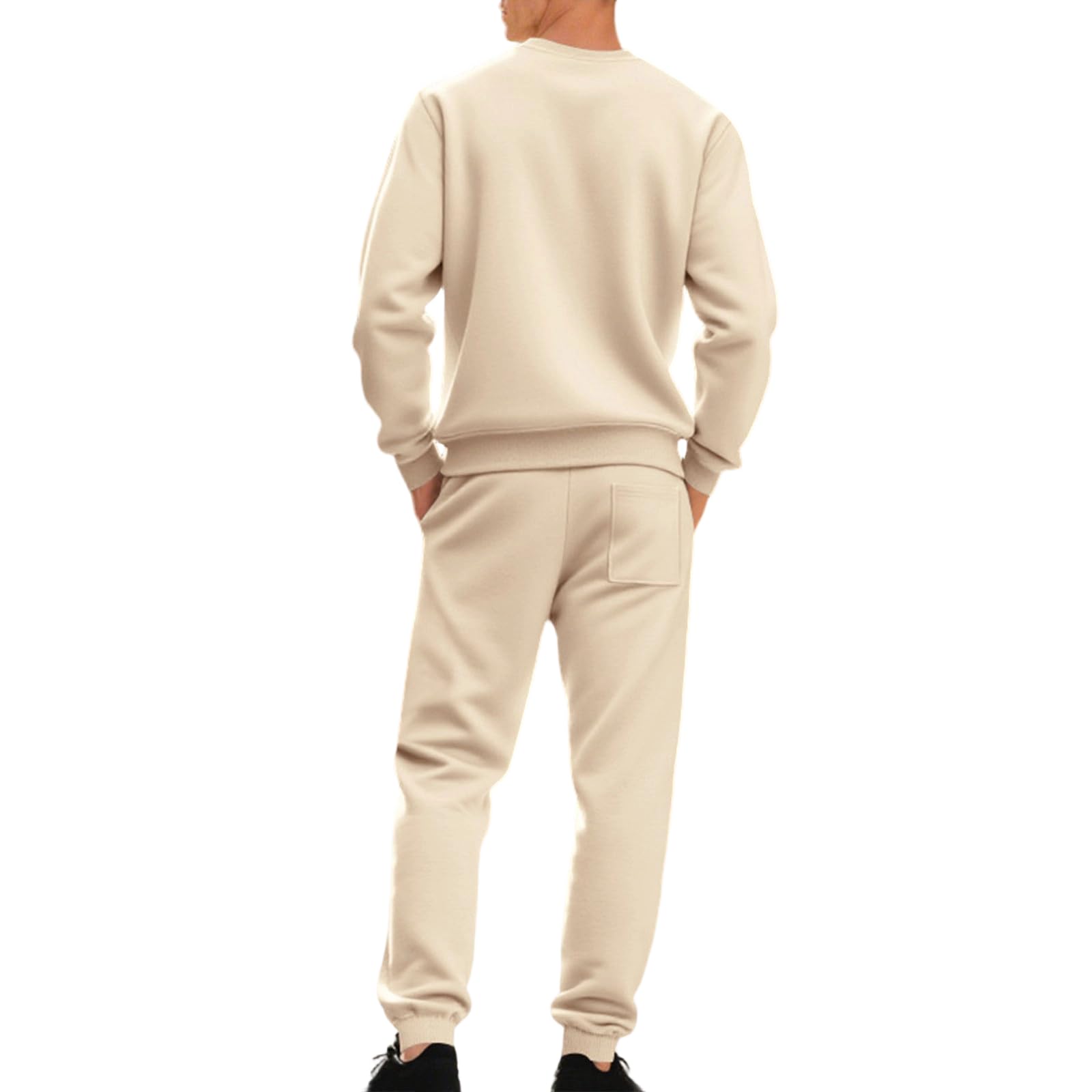 Tuta da uomo in due pezzi, per allenamenti e avventure all'aperto, antistrappo, top e pantaloni da allenamento da uomo, grigio, L