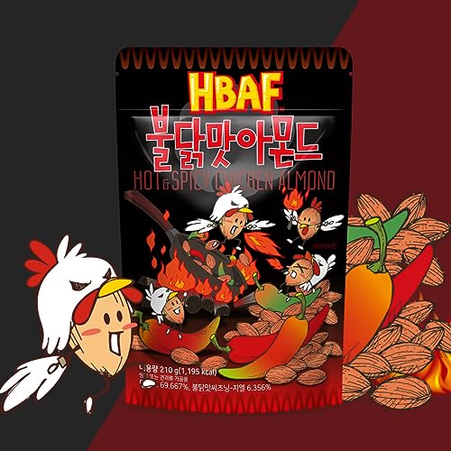HBAF - Mandel mit Hühnchengeschmack Hot & Spicy - 1 X 120 GR