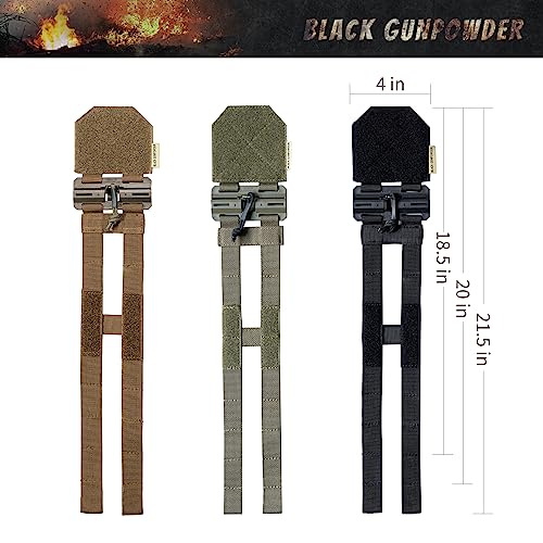 Image of Tactical Two-Band Quick Release Cummerbund Elastic String Magnetic Buckles Model BG-TC3-ES