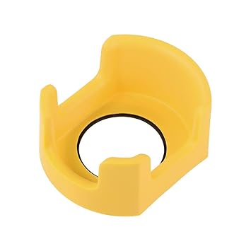 uxcell 42mm Plastic Push Switch Button Protective Cover Circle Yellow 1pcs