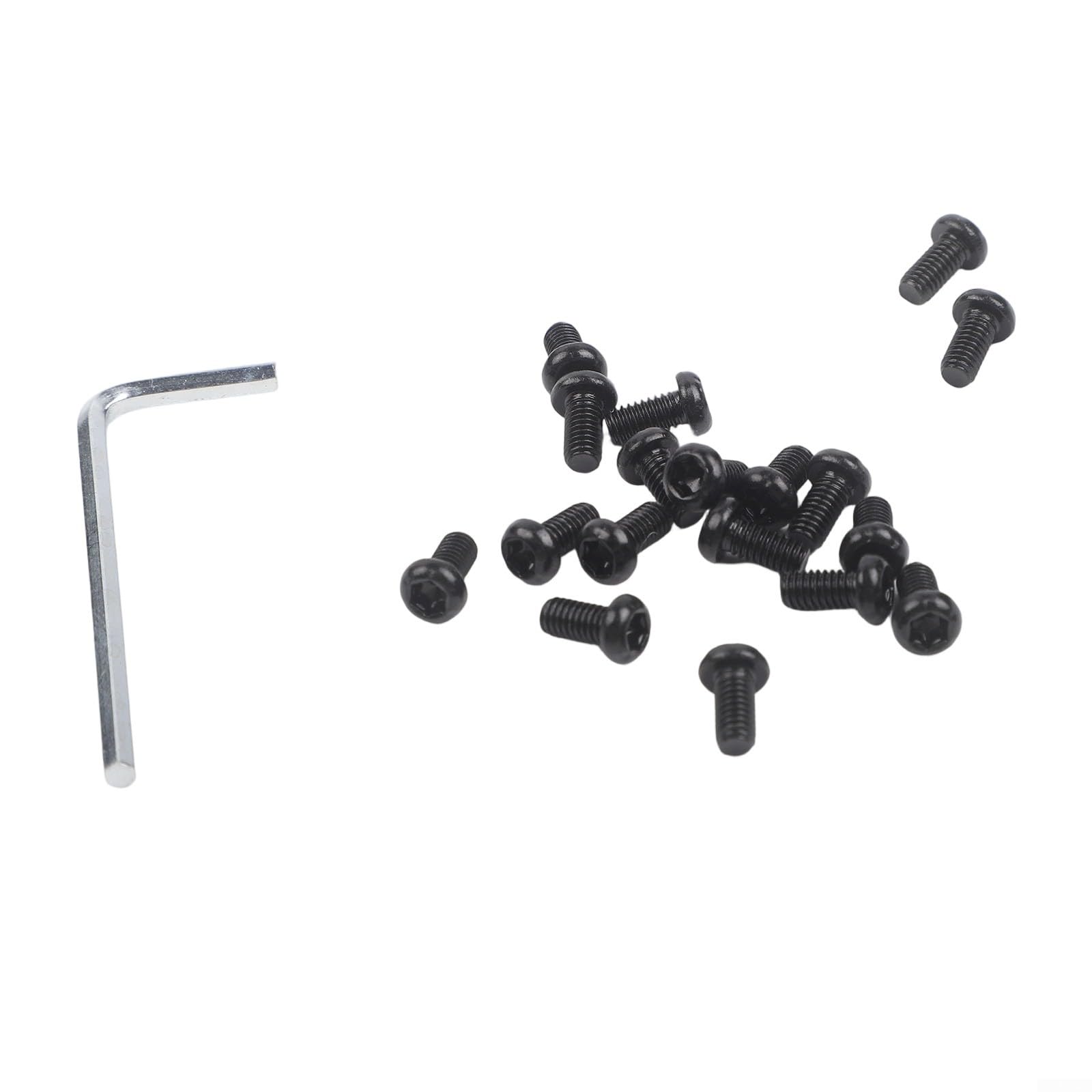 Paquete de 18 tornillos de acero inoxidable con llave 3.0 para MAX G2 G30LP G30D Scooter eléctrico cubierta de batería