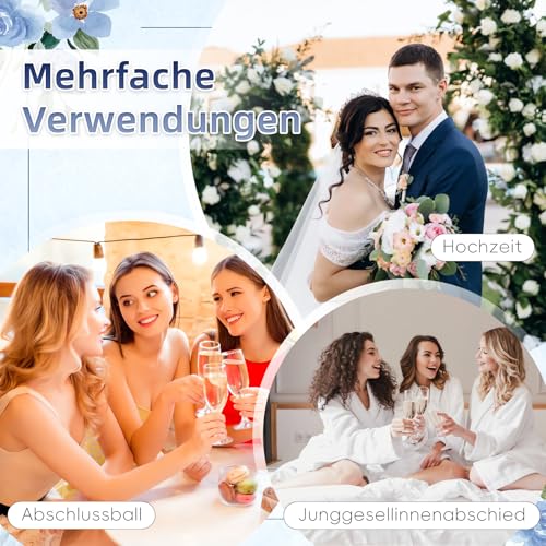 Blaues Strumpfband Hochzeit, Strumpfband Blau Hochzeit Geschenk Hochzeit Mit Grußkarte, Braut Geschenk Wedding Gift Etwas Blaues für Braut Accessoires für Party, Verlobung, Bridal Shower (Hellblau)