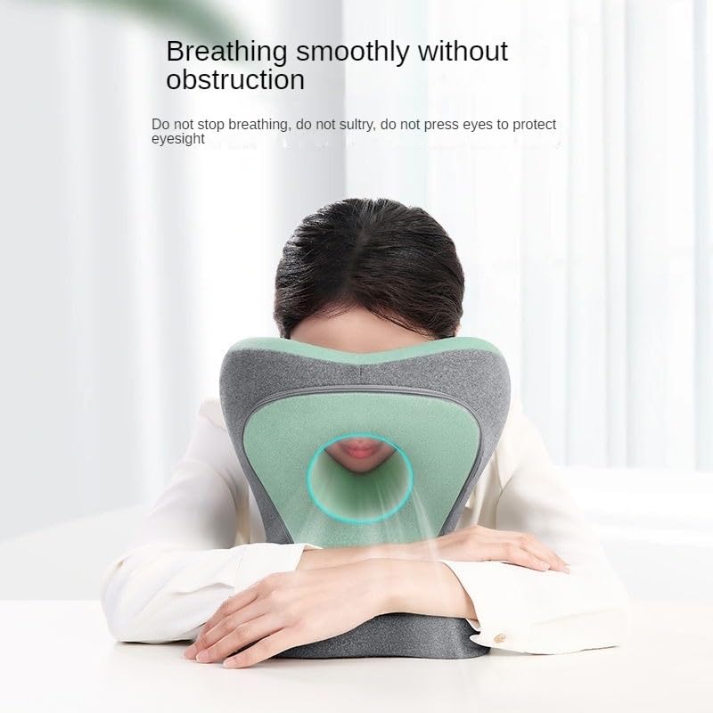 Cuscino in memory foam per cuscino da viaggio, per studenti, per dormire, stile verde