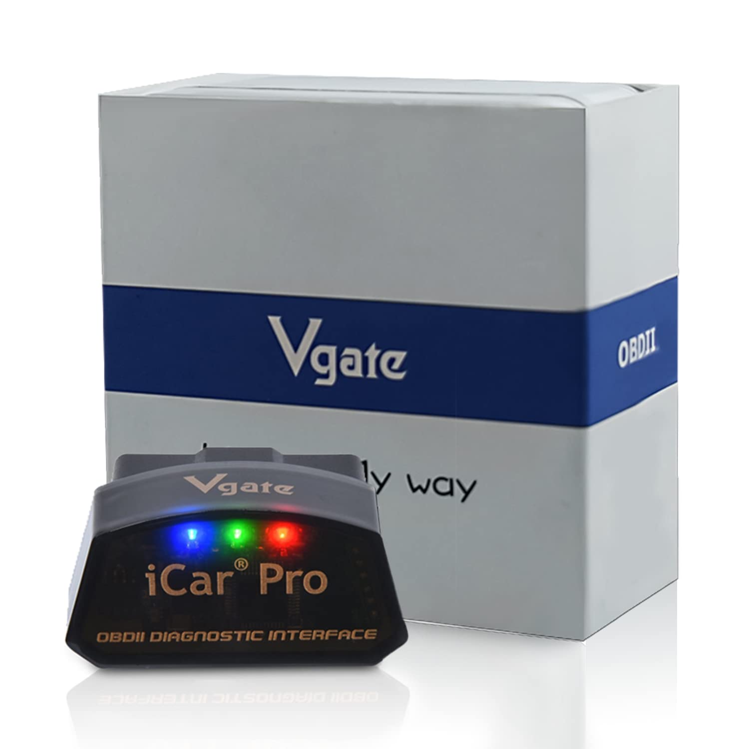 vgateiCar Pro BT3.0 OBD2 Scanner Bluetooth Code Reader Diagnostic Scan Tool for Android & Windows Compatible with ELM327 Adapter