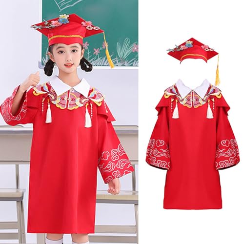 Image of Kindergarten 2025 Graduation Cap and Gown Tassel Sets with Charm 2PCS Graduations Stoles for Kids Grad Party Clothes