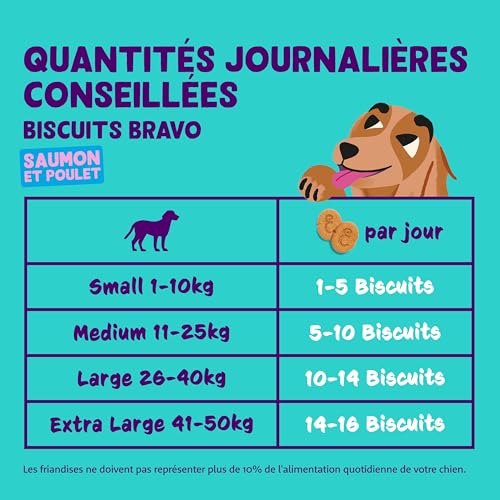 Edgard & Cooper Leckereien für Hunde, Proteinkekse, natürlich, für ausgewachsene Hunde, ohne Getreide, Box mit 400 g x 1, Lachs & Huhn